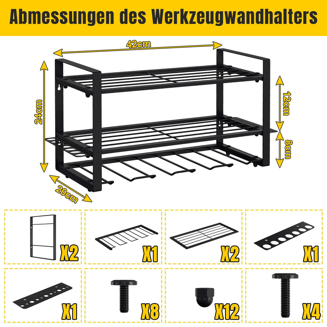 Tool holder wall mount 50kg load | Stornfield