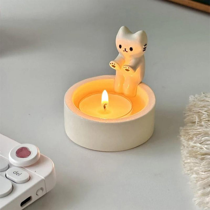 Warm Cat Candle Holder | Stornfield