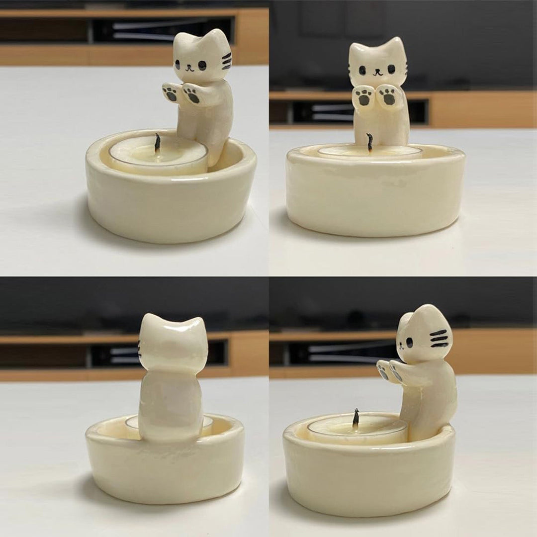Warm Cat Candle Holder | Stornfield