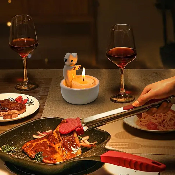 Warm Cat Candle Holder | Stornfield