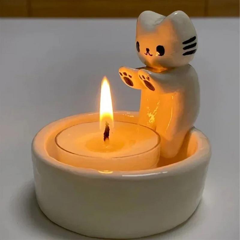 Warm Cat Candle Holder | Stornfield