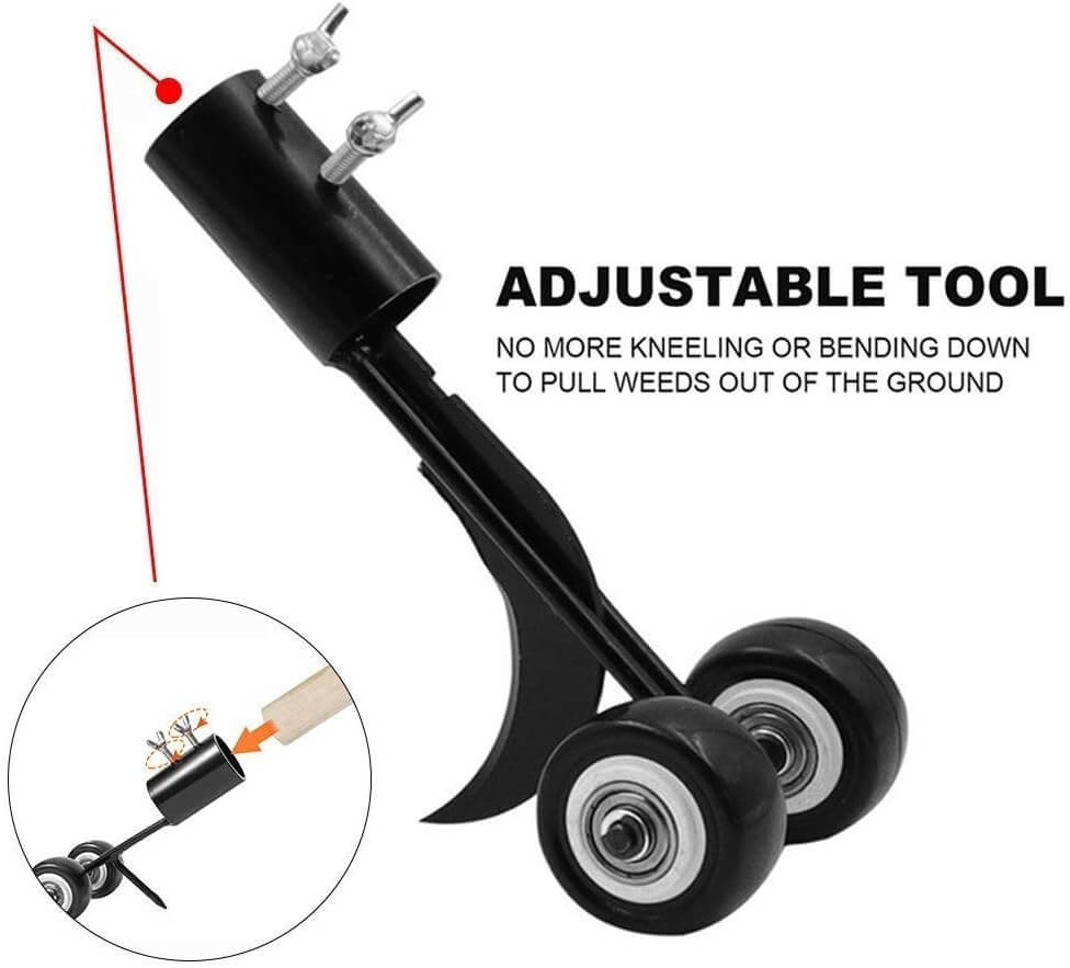 Effortless weed puller with adjustable wheels | Stornfield