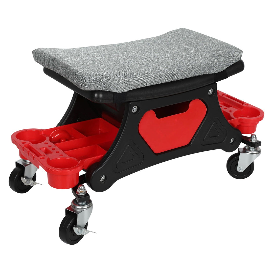 Workshop stool roll stool with storage box | Stornfield