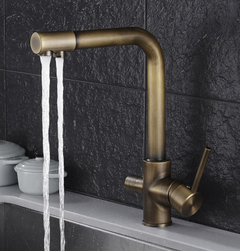 Stornfield | Filtered Water Kitchen Faucet Double Handle Faucet