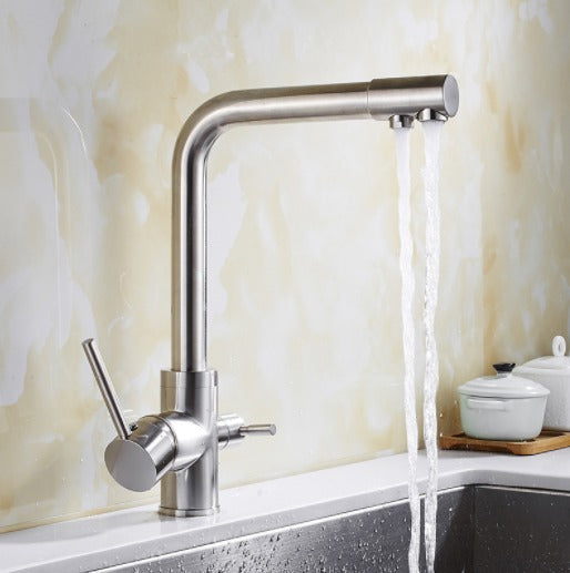 Stornfield | Filtered Water Kitchen Faucet Double Handle Faucet