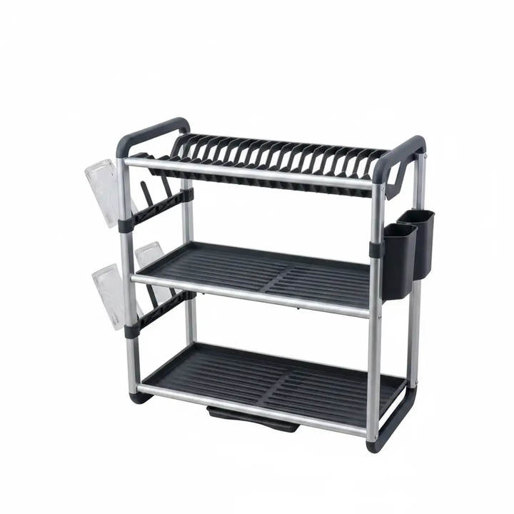3-tier dish dryer made of aluminum | Stornfield