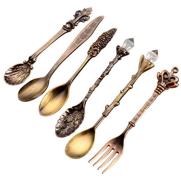 Whimsical Vintage Dessert Spoons (Set of 6) | Stornfield