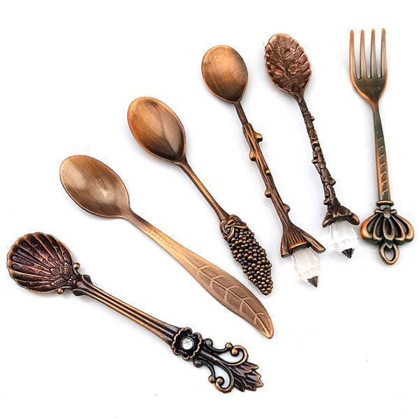 Whimsical Vintage Dessert Spoons (Set of 6) | Stornfield