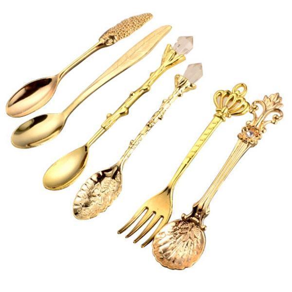 Whimsical Vintage Dessert Spoons (Set of 6) | Stornfield