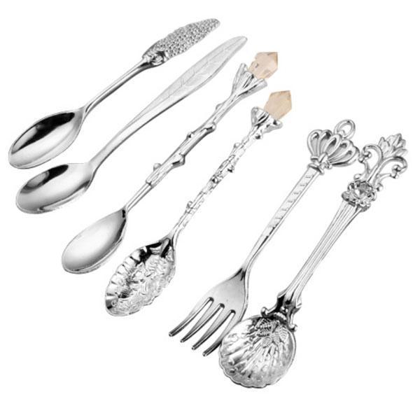 Whimsical Vintage Dessert Spoons (Set of 6) | Stornfield