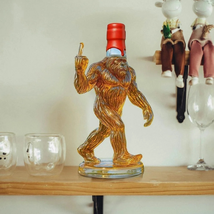 Stornfield | Whiskey Decanter Funny Bigfoot Glass Bottle