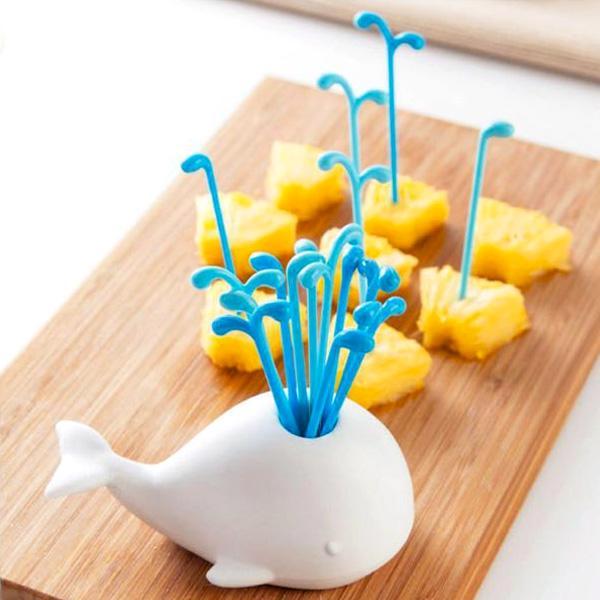 White Beluga Whale Party Picks Set | Stornfield