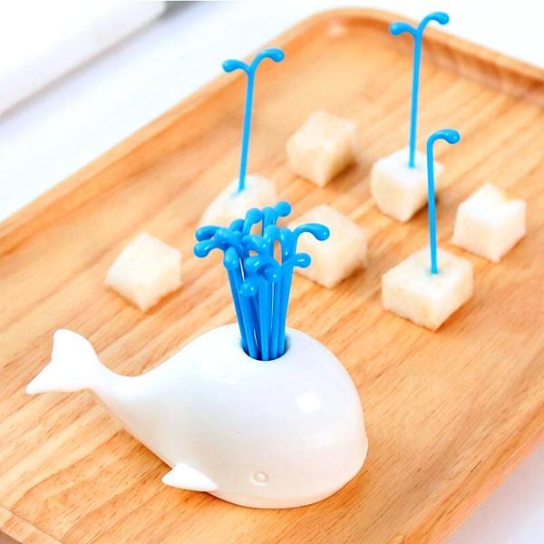 White Beluga Whale Party Picks Set | Stornfield