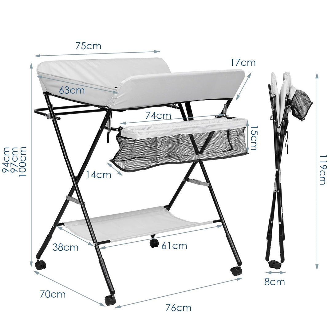 Foldable Changing Table Baby Changing Unit | Stornfield