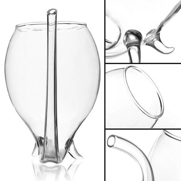 Wine Glass with Built-in Straw | Stornfield