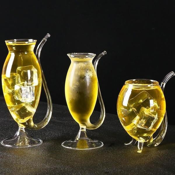 Wine Glass with Built-in Straw | Stornfield