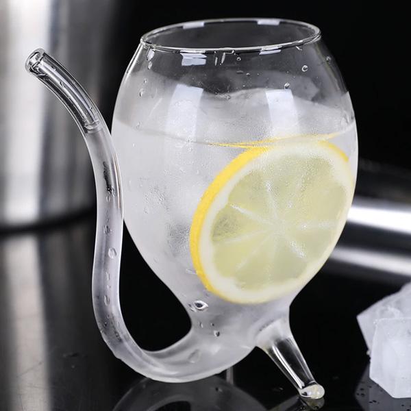 Wine Glass with Built-in Straw | Stornfield