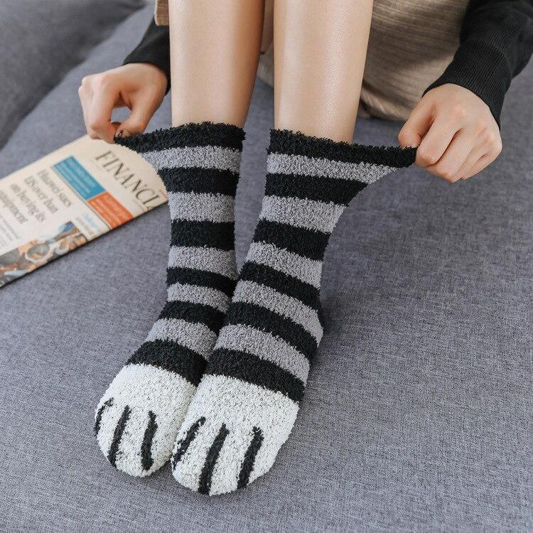Winter Cat Claws Warm Sleep Floor Socks | Stornfield