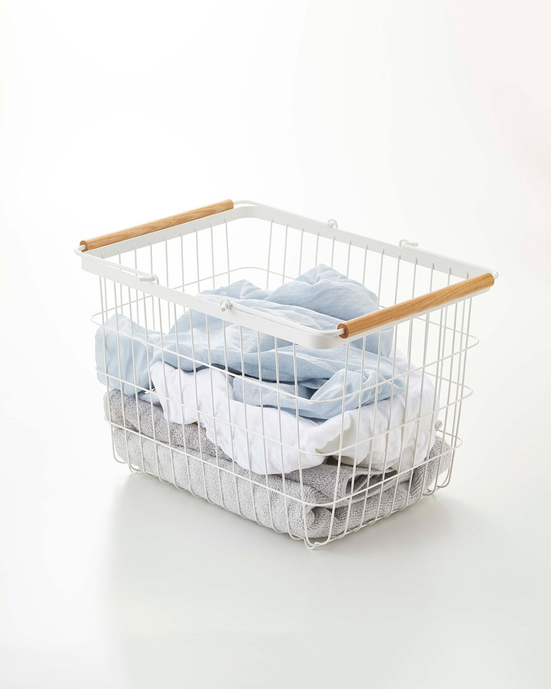 Stornfield | Wire basket - Two sizes - Steel + Wood