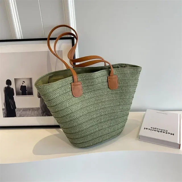 Stornfield | Women's Shoulder Bag – Woven Design – Practical and Spacious – Versatile Carrying Options – Wall Clock