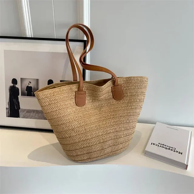 Stornfield | Women's Shoulder Bag – Woven Design – Practical and Spacious – Versatile Carrying Options – Wall Clock