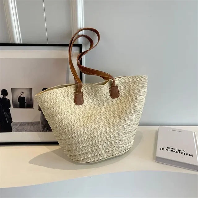 Stornfield | Women's Shoulder Bag – Woven Design – Practical and Spacious – Versatile Carrying Options – Wall Clock