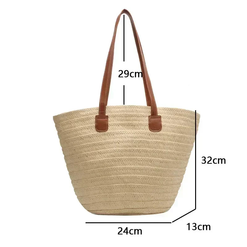 Stornfield | Women's Shoulder Bag – Woven Design – Practical and Spacious – Versatile Carrying Options – Wall Clock