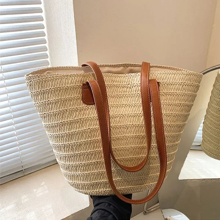 Stornfield | Women's Shoulder Bag – Woven Design – Practical and Spacious – Versatile Carrying Options – Wall Clock