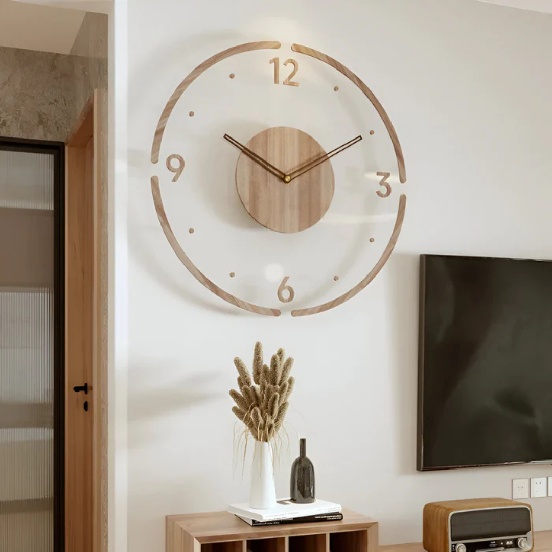 Stornfield | Wood Modern Silent Wall Clock
