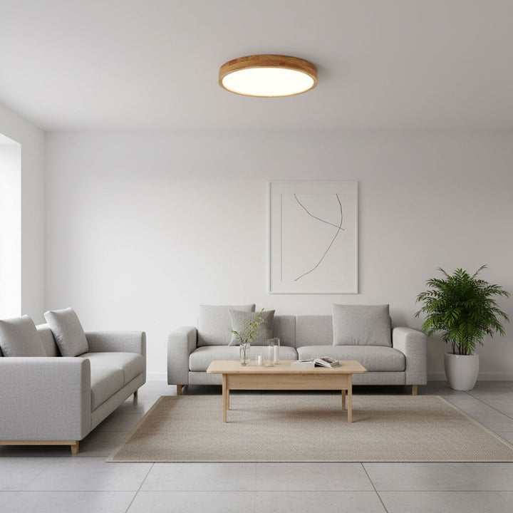 Wooden Flush Mount Ceiling Light | Stornfield