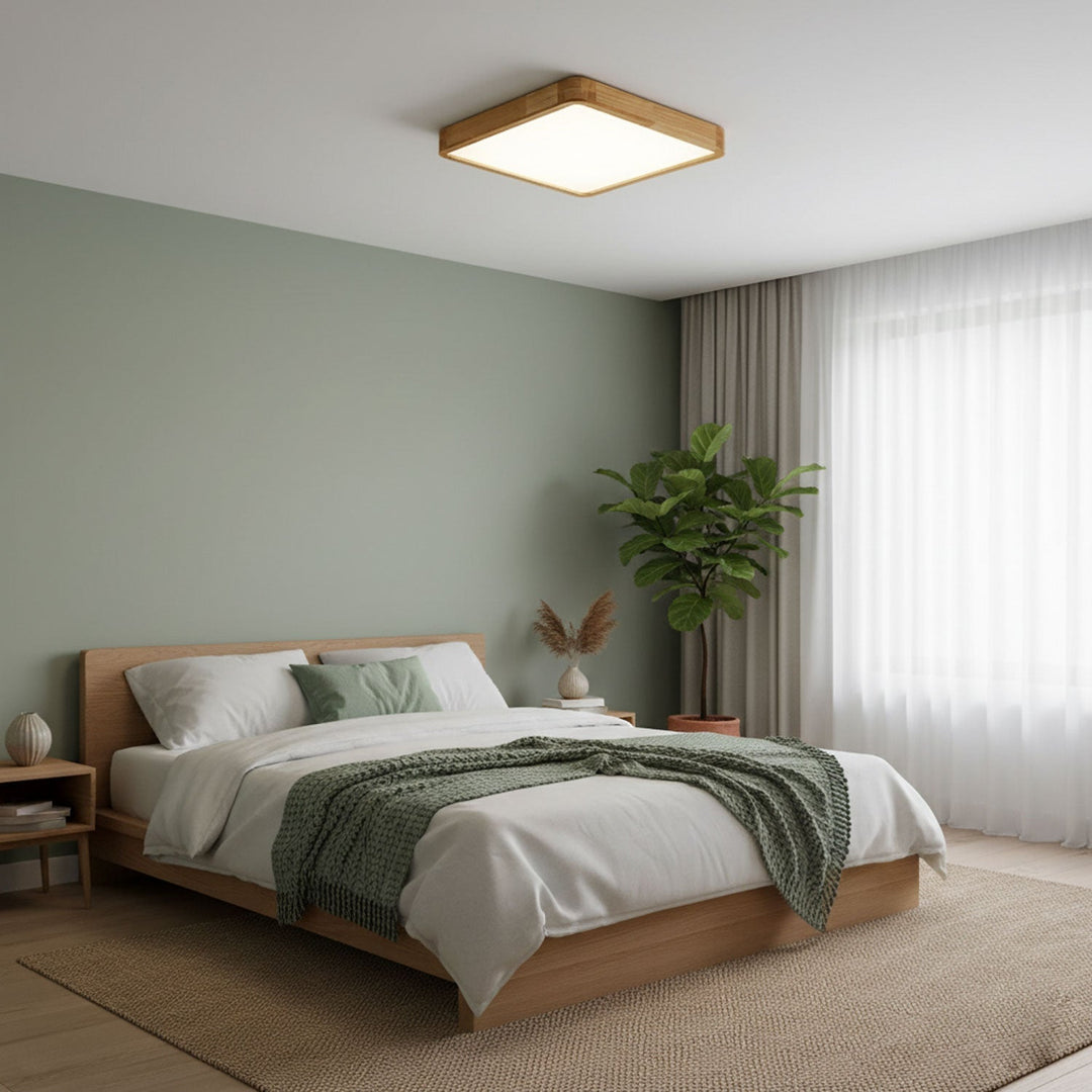 Wooden Flush Mount Ceiling Light | Stornfield