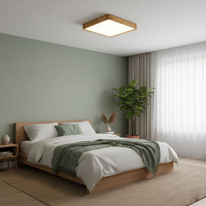 Wooden Flush Mount Ceiling Light | Stornfield
