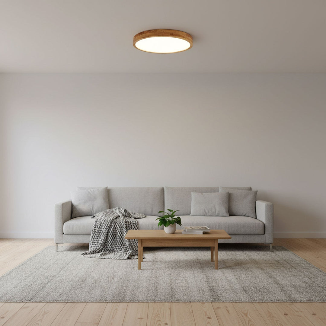 Wooden Flush Mount Ceiling Light | Stornfield