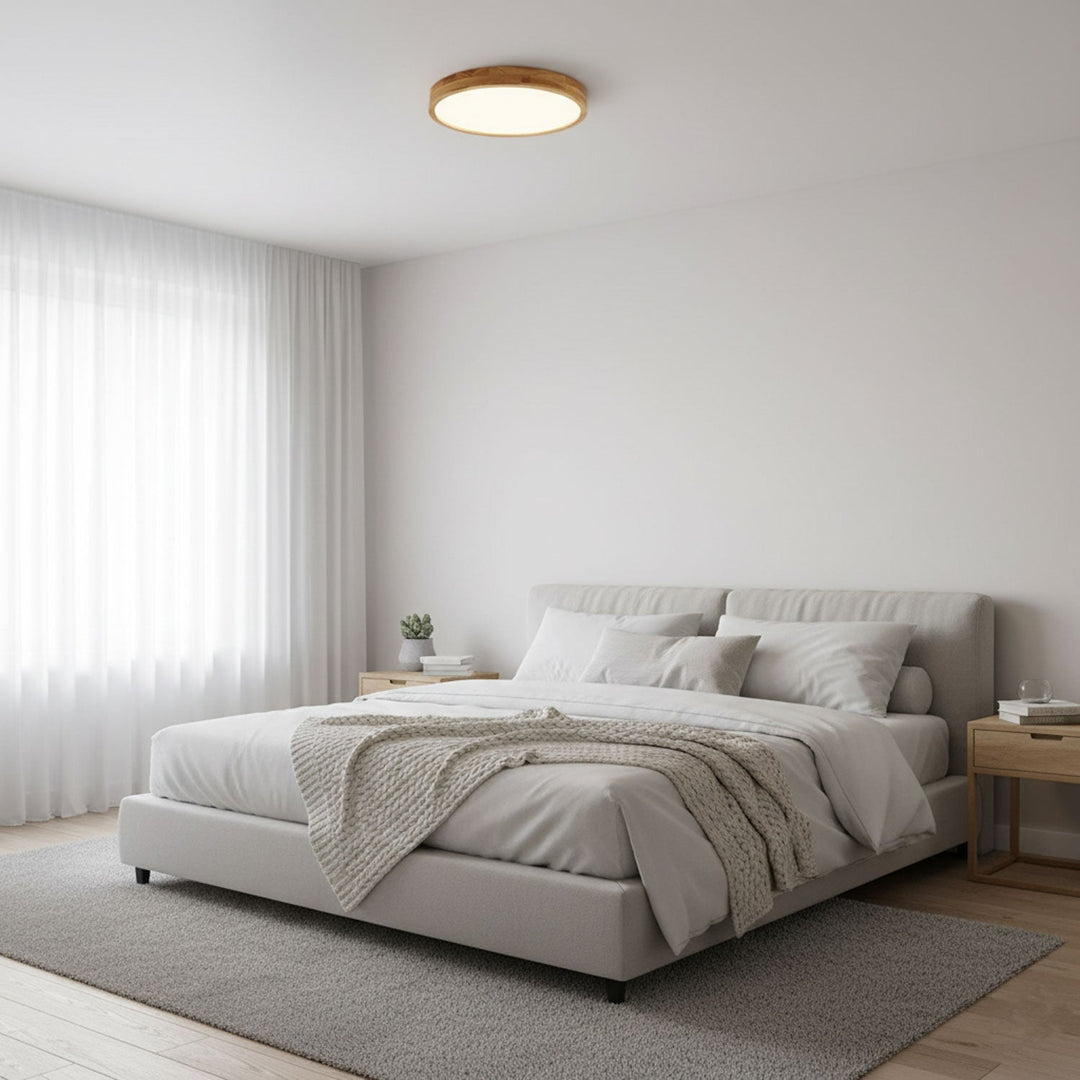 Wooden Flush Mount Ceiling Light | Stornfield