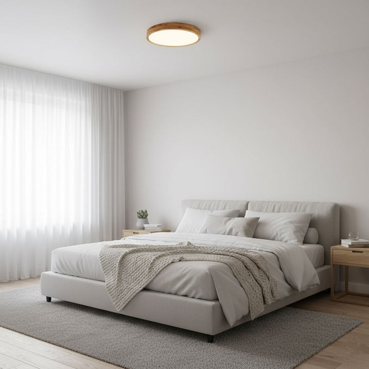 Wooden Flush Mount Ceiling Light | Stornfield
