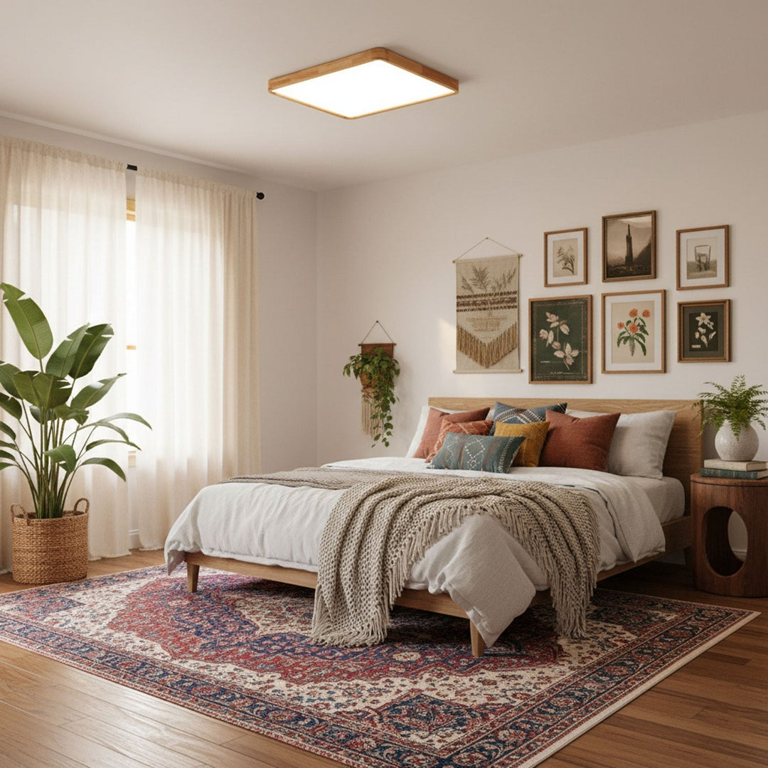 Wooden Flush Mount Ceiling Light | Stornfield