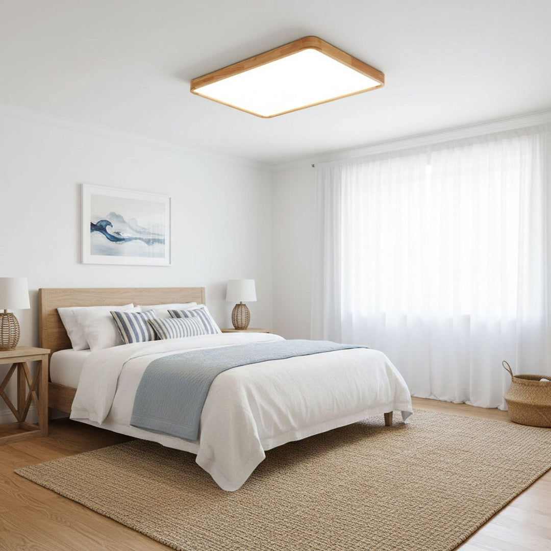 Wooden Flush Mount Ceiling Light | Stornfield