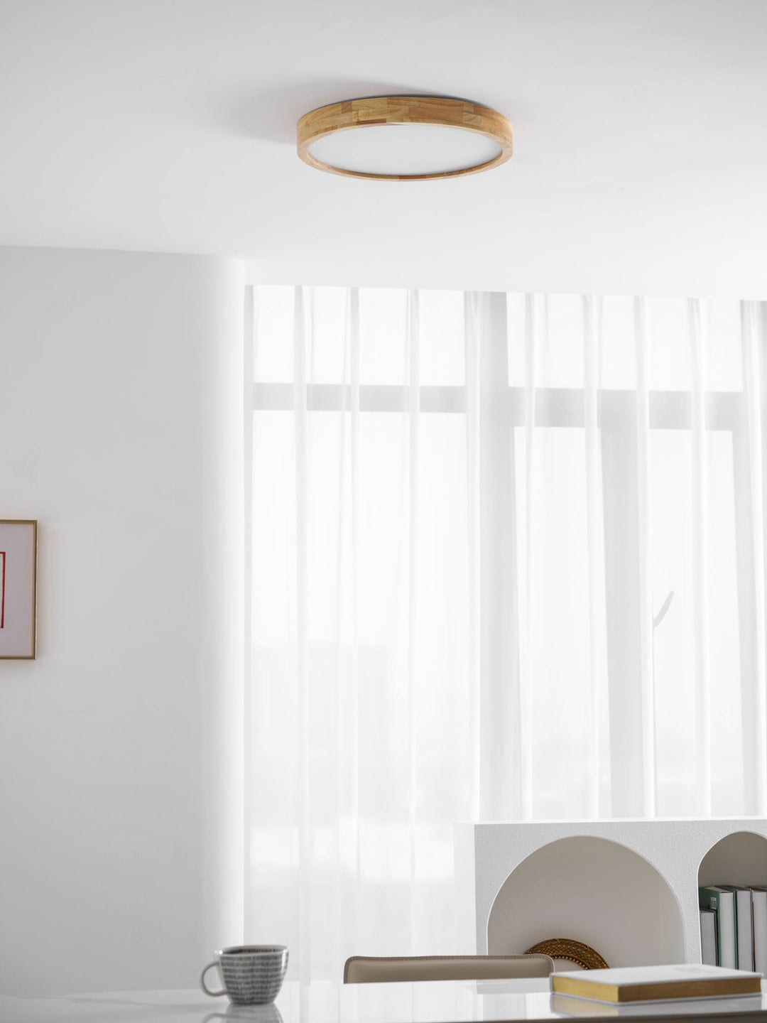 Wooden Flush Mount Ceiling Light | Stornfield