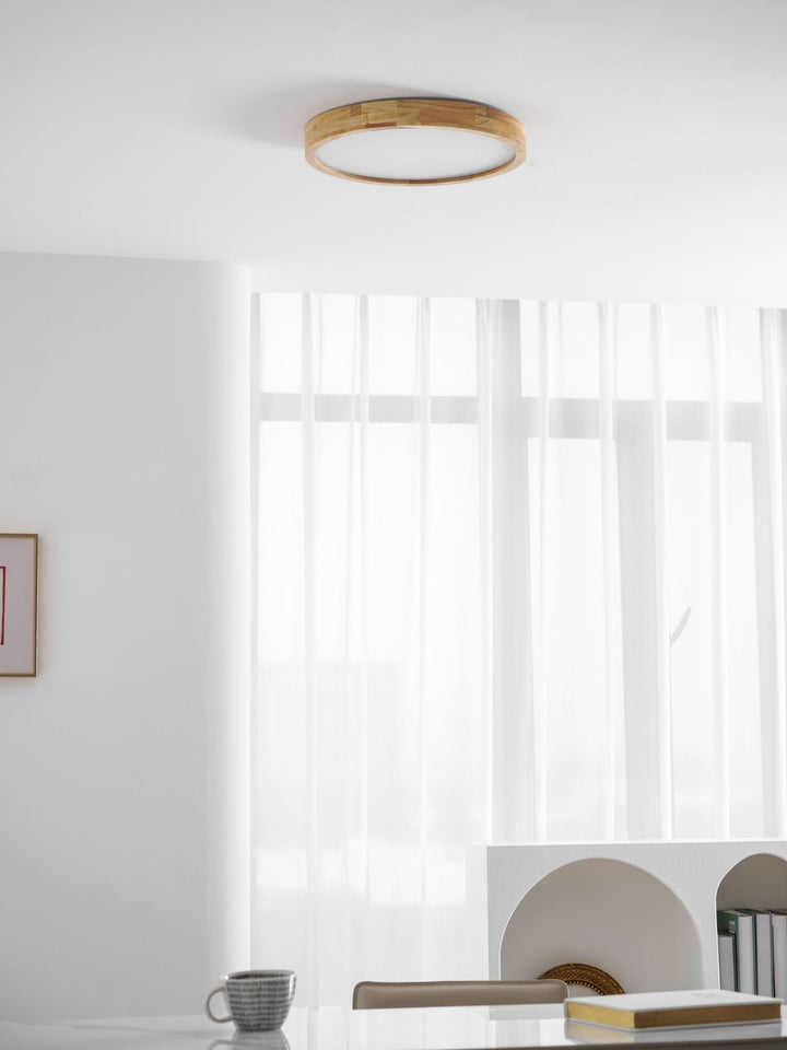 Wooden Flush Mount Ceiling Light | Stornfield