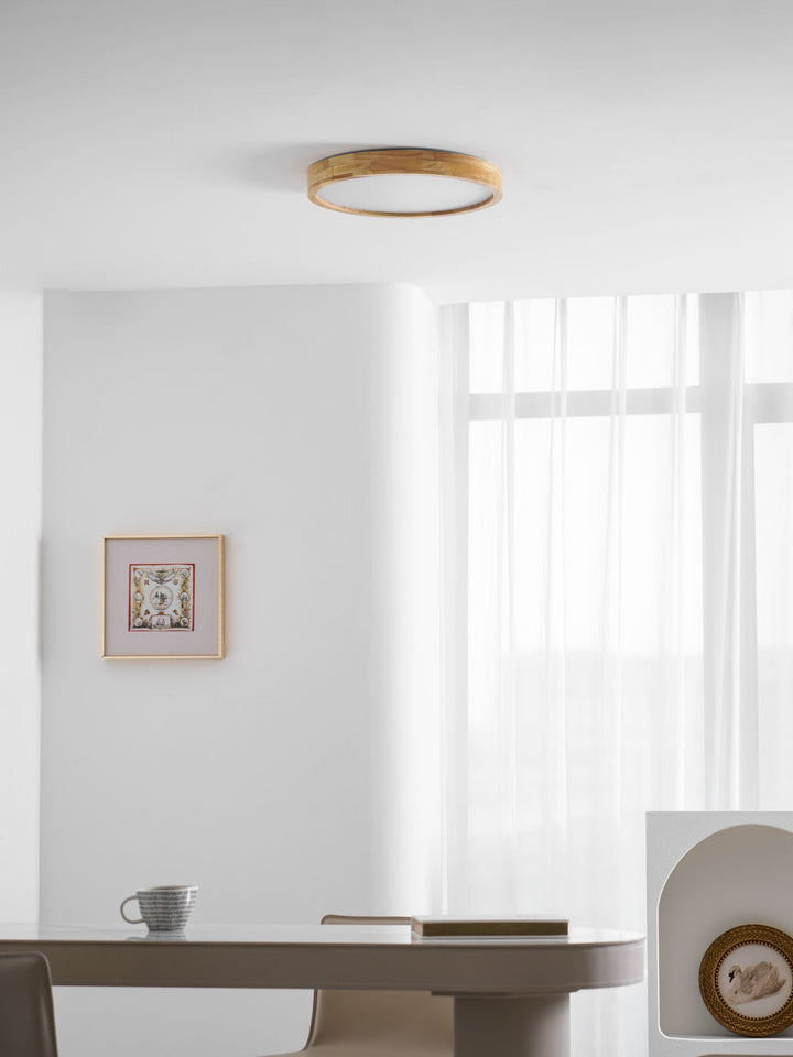 Wooden Flush Mount Ceiling Light | Stornfield