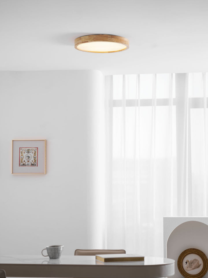 Wooden Flush Mount Ceiling Light | Stornfield