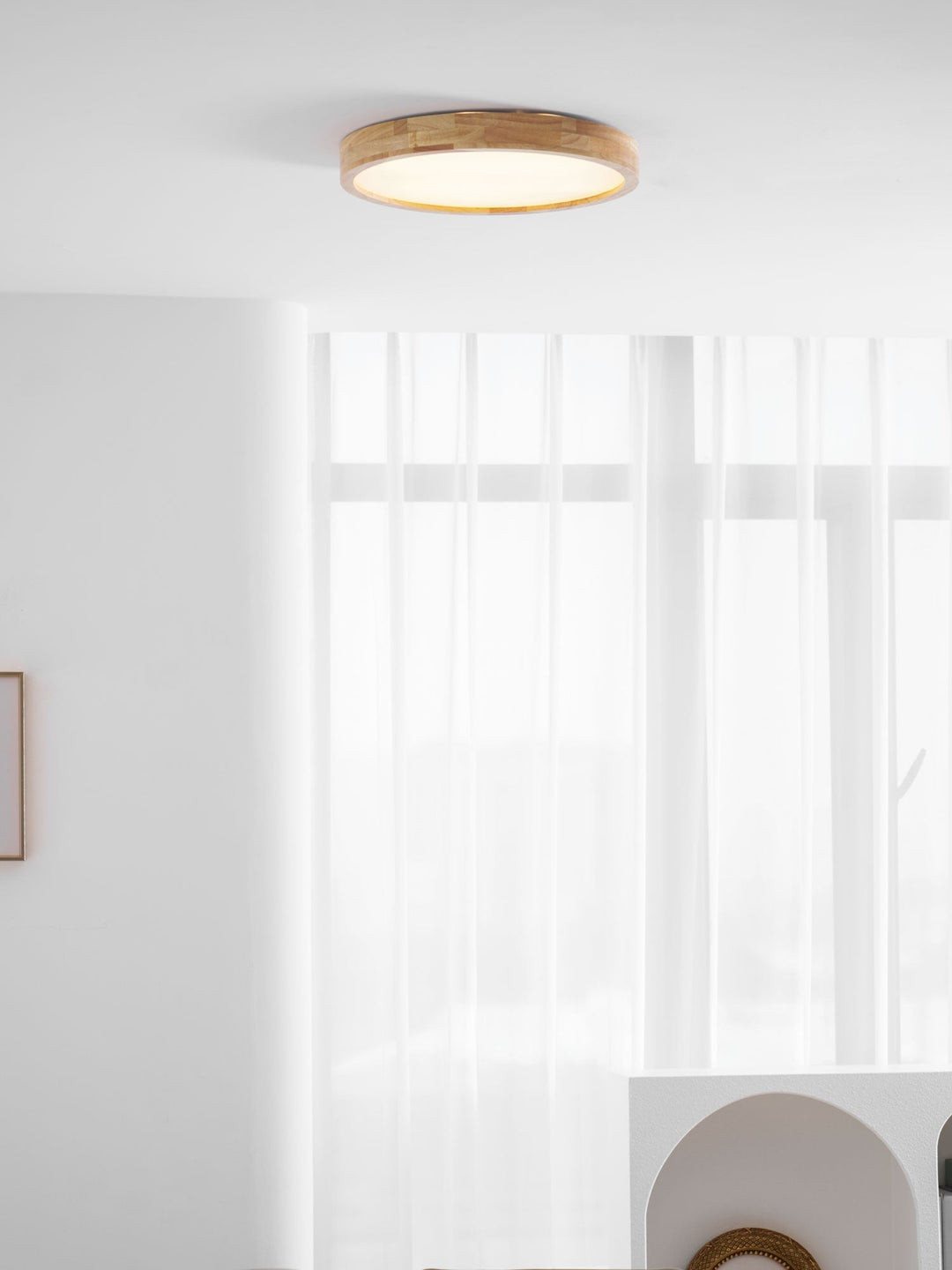 Wooden Flush Mount Ceiling Light | Stornfield