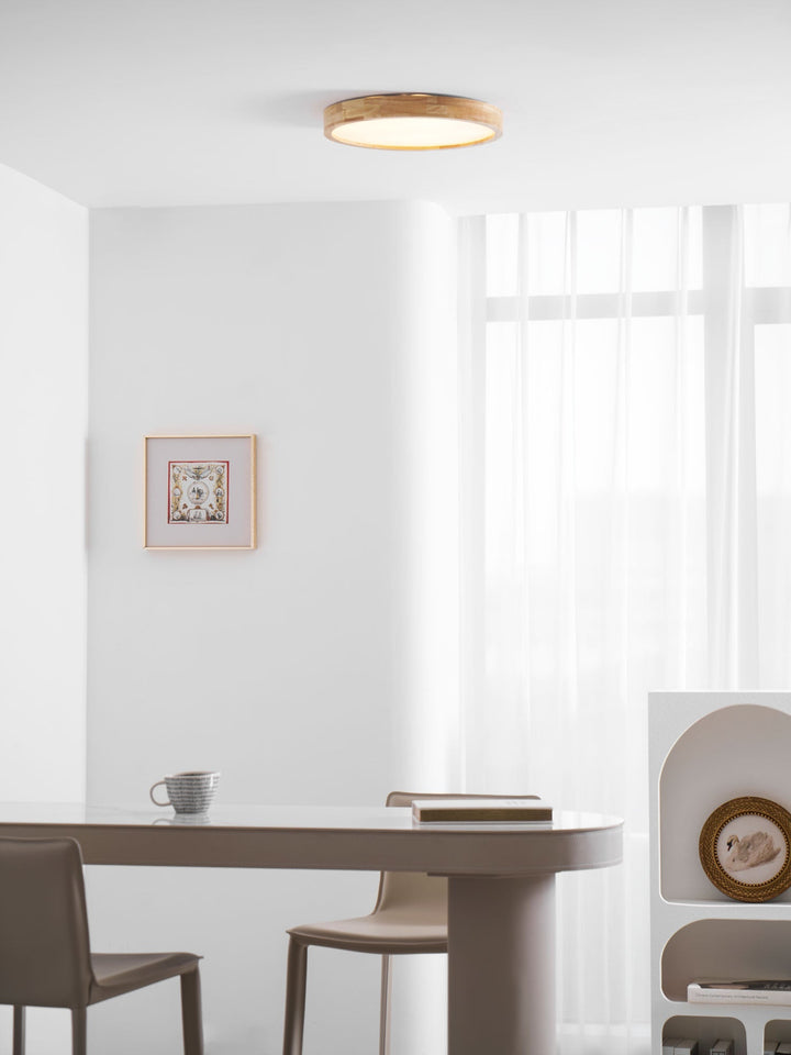 Wooden Flush Mount Ceiling Light | Stornfield