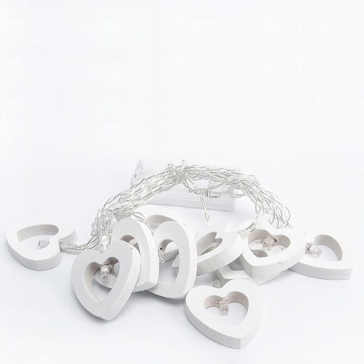 Stornfield | Wooden Heart String Lights
