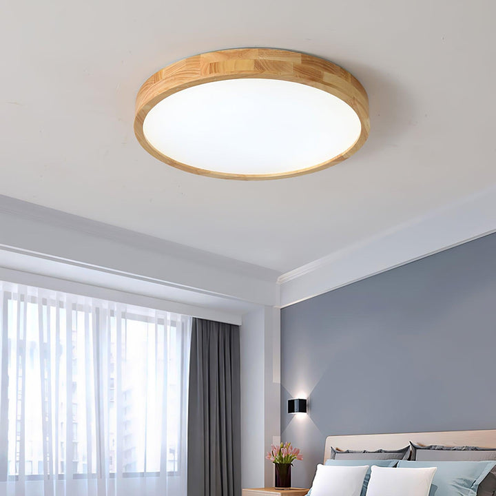 Wooden Flush Mount Ceiling Light | Stornfield