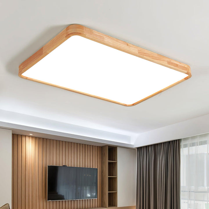 Wooden Flush Mount Ceiling Light | Stornfield