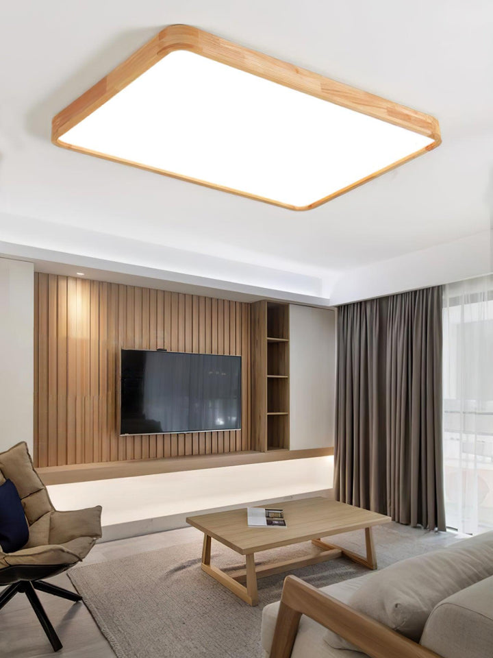 Wooden Flush Mount Ceiling Light | Stornfield