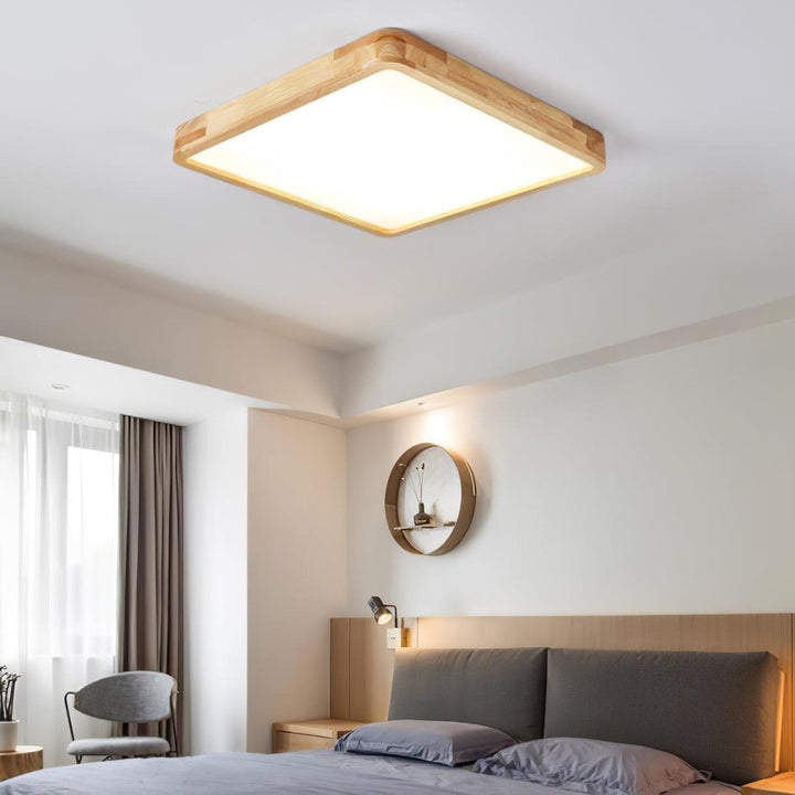 Wooden Flush Mount Ceiling Light | Stornfield
