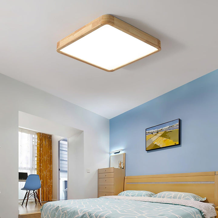 Wooden Flush Mount Ceiling Light | Stornfield