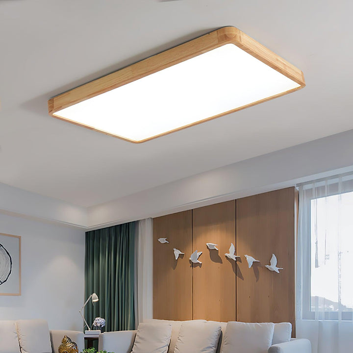 Wooden Flush Mount Ceiling Light | Stornfield